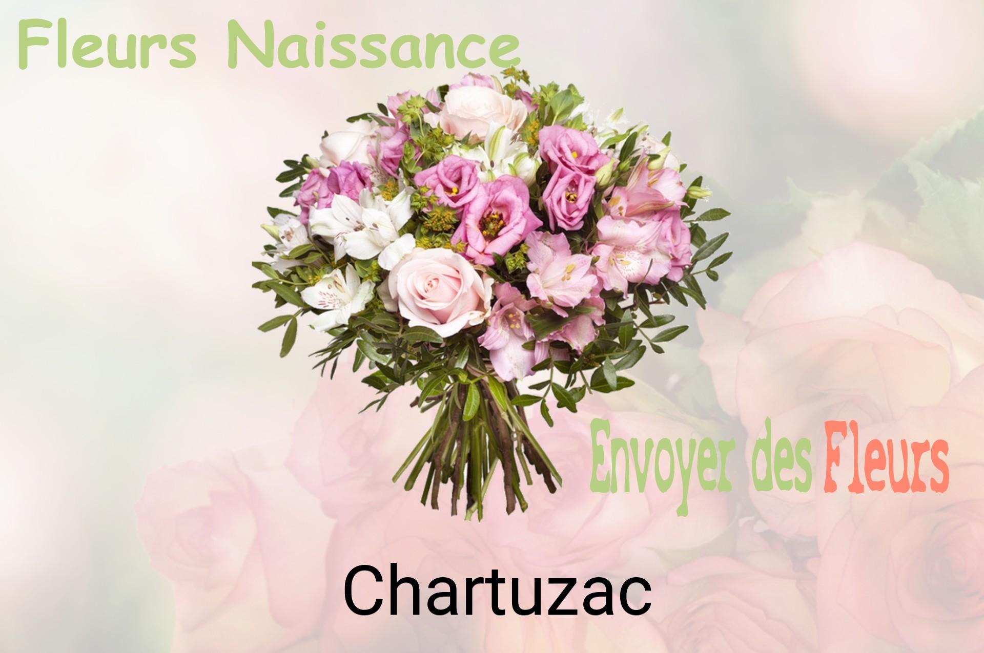 Bouquet de fleurs de naissance livré à Chartuzac